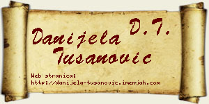 Danijela Tušanović vizit kartica